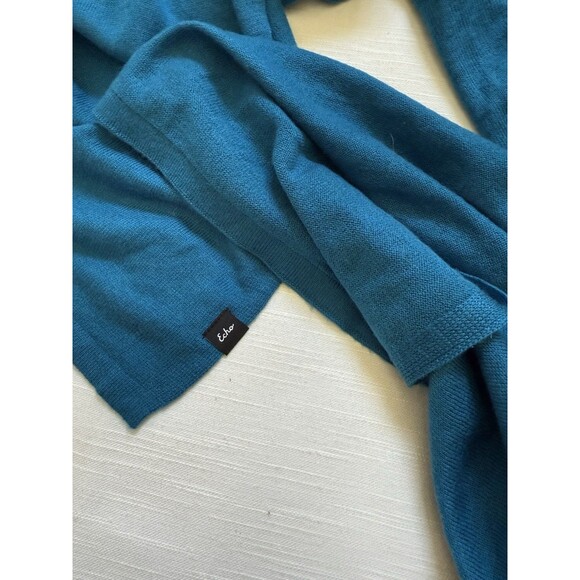 Echo Seasonless Knit Oversized Scarf Wrap In Denim Blue 80” X 30” New - Picture 5 of 6